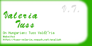 valeria tuss business card